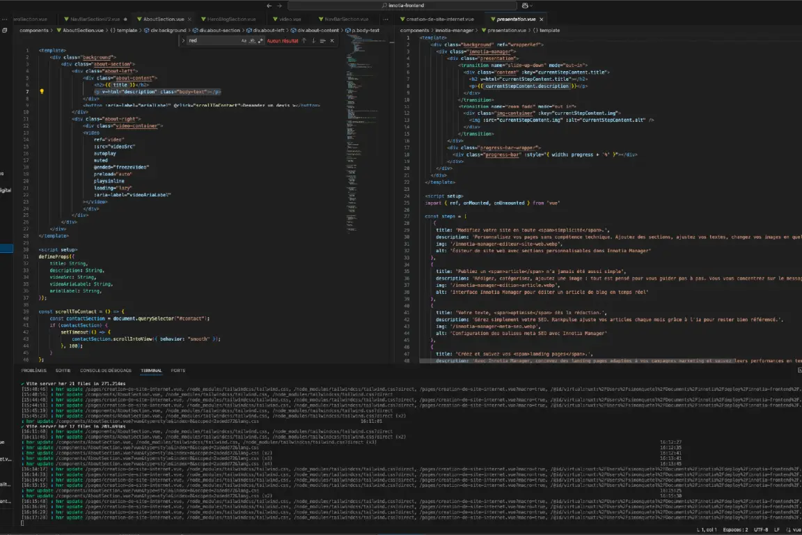 Illustration service d'expert en code d'Innotia