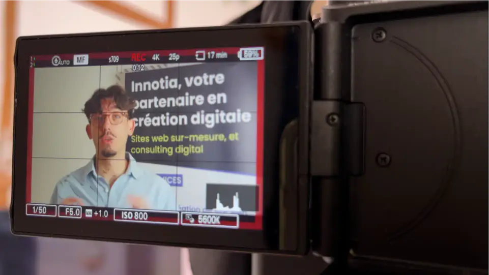 Illustration service de production de vidéos et photos